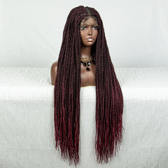 Straight Tiny Box Cornrow Braided Wig - Pure Hair Gaze