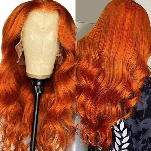 Body Wave Ginger Colored 13x4 HD Lace Front Wig