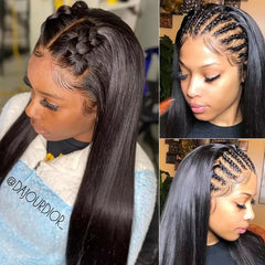 Transparent Straight Lace Frontal Wigs - Pure Hair Gaze