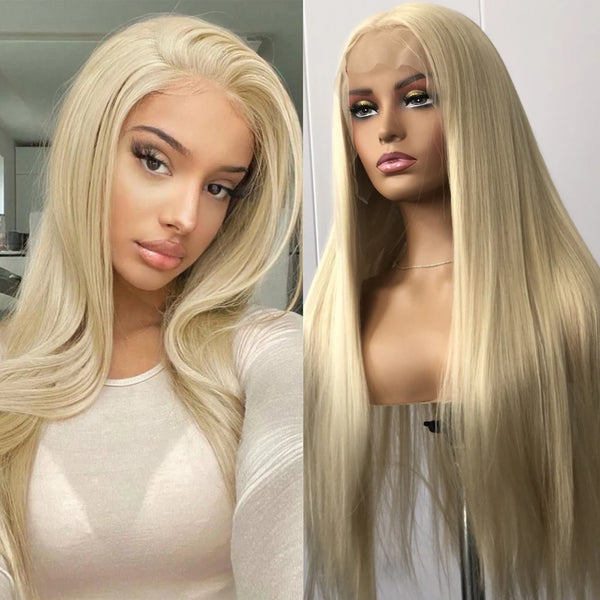 Natural Hairline 13X6 Ash Blonde Lace Front Wig