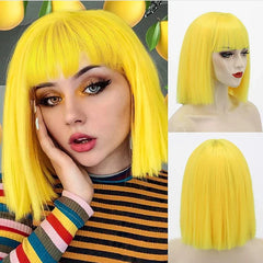 The Lustrous Yellow Wig - Pure Hair Gaze
