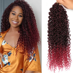 Curly Deep twist Crochet Hair Water Wave Synthetic Braid Hair - Pure Hair Gaze