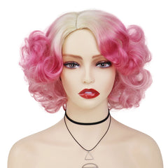 Cosplay Short Curly Hair Platinum Blonde Wigs - Pure Hair Gaze