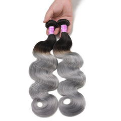 Human Virgin Hair Wavy Weaves Ombre Hair Bundles - Pure Hair Gaze