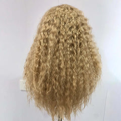 Long Curly Lace Front Ash Blonde Wig - Pure Hair Gaze