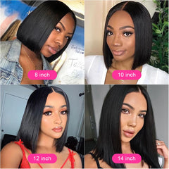 Double Drawn Glueless Short Bob Wig Human Hair Raw Vietnamese Bone Straight Human Hair Wigs Pre Cut 13x4 Hd Lace Wigs On Sale - Pure Hair Gaze