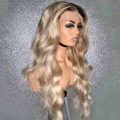 HD Transparent 613 Colored Ash Blonde Wig - Pure Hair Gaze