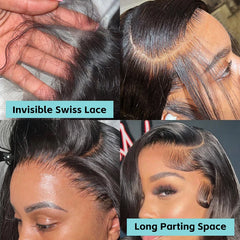 Human Hair Wig 250% 13x6 HD Lace Frontal Wigs - Pure Hair Gaze