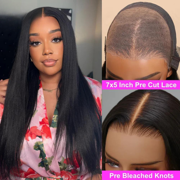 Get the Perfect Look Fast: Yaki Straight, Easy-Fit 7x5