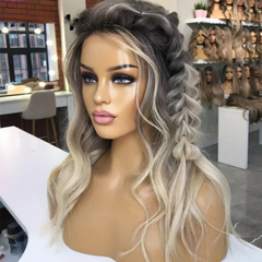 Ash Blonde Body Wave 13X4 Lace Front Human Hair Wig