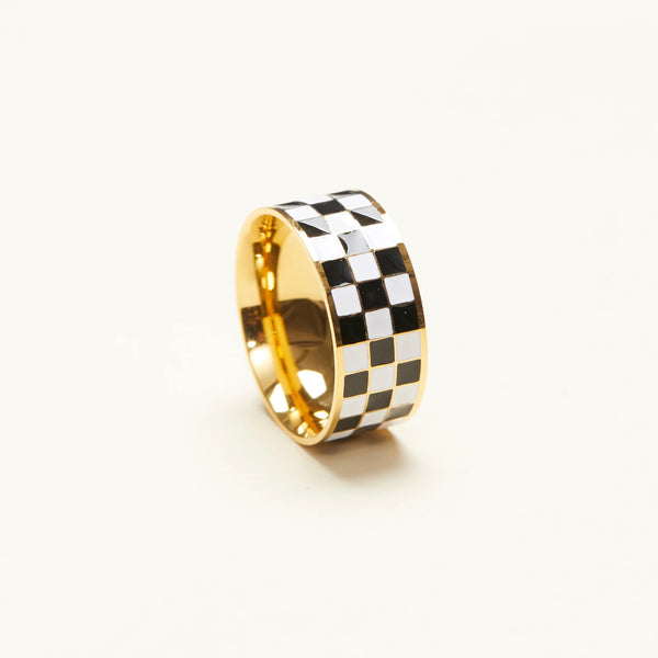 Checker Band Ring