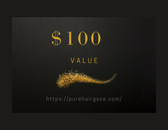 $100 Gift Card - Give the Gift of a New Hairstyle! - Pure Hair Gaze