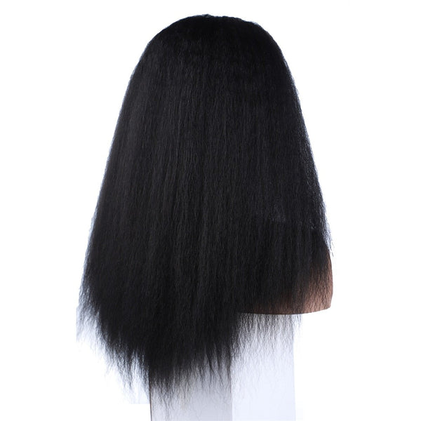 Afro Kinky Straight U Part Wigs - Natural Black Color Hair