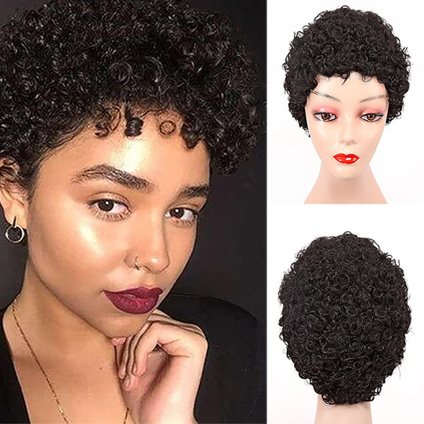 Afro Kinky Curly  Synthetic Hair - Glueless