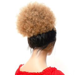Human Hair African Puff Hair Bun - Clip In Extensions - Kinky Hair Wigs - Pure Hair Gaze