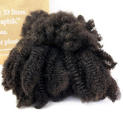 Human Braiding Hair: Afro Curly Lock Hair Extensions -Mongolian Afro Kinky Curly - Pure Hair Gaze