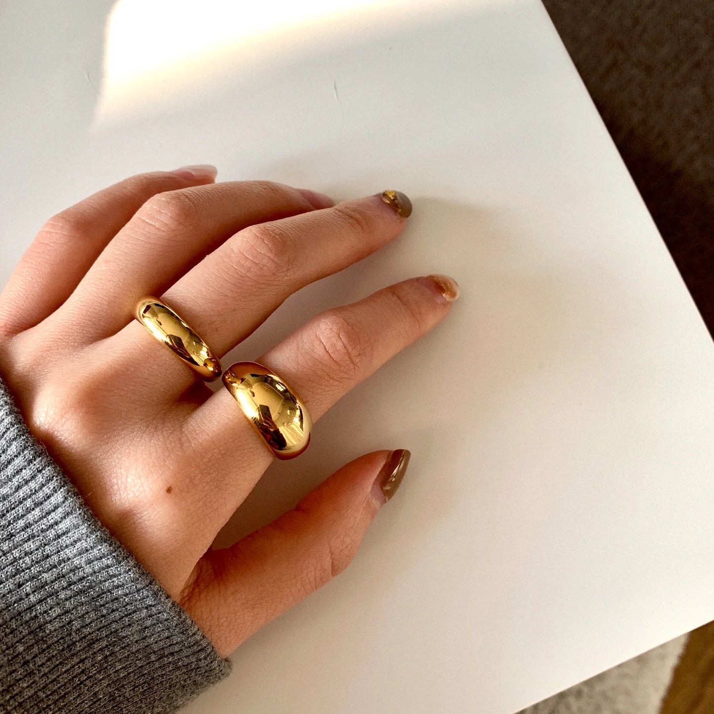 Timeless Bold Dome Ring (2 styles) - Pure Hair Gaze