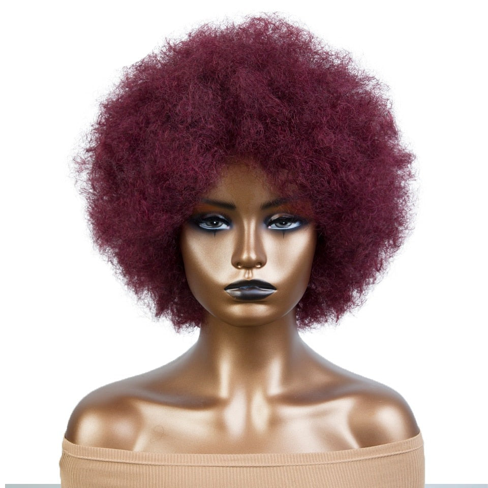 Kinky Wigs - Brazilian Human Hair Short Sassy - Pure Hair Gaze