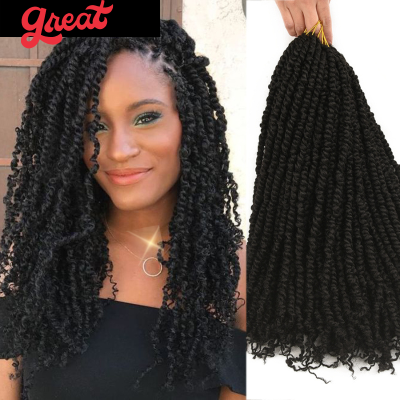 Fluffy Crochet Braids Synthetic - Hair - Ombre Braiding Hair Extensions - Passion Twist - Pure Hair Gaze