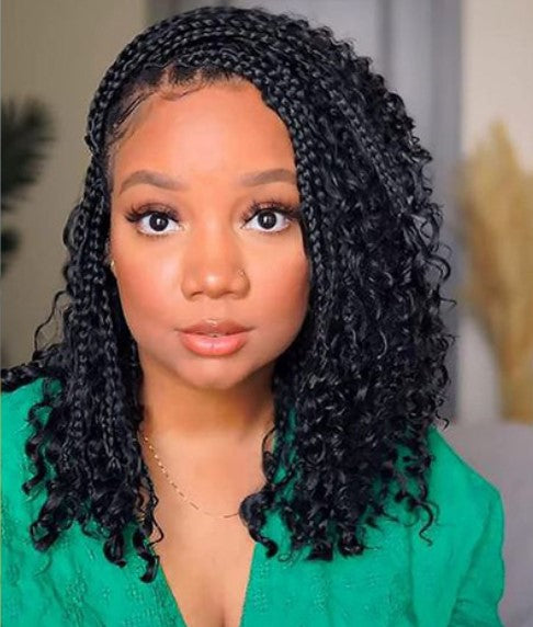 14 Inch Goddess Box Braids - Crochet Hair with Curly Ends – Pure Hair Gaze