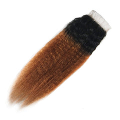 Remy Malaysian Kinky Straight Bundles With Closure T1B 30 Yaki Hair With Closure - Pure Hair Gaze
