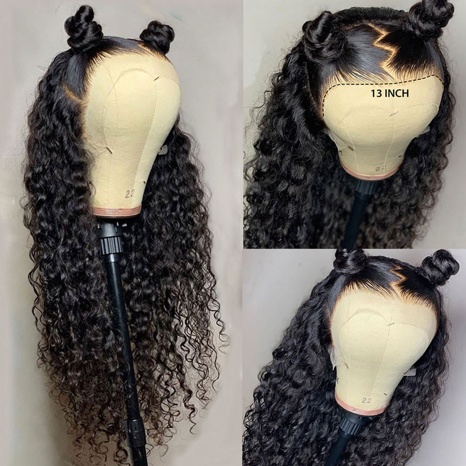 13x6 Lace Front Wigs Human Hair 40 Inch - 360 Lace Frontal Wigs - Water Wave Lace Front Wig - Pure Hair Gaze