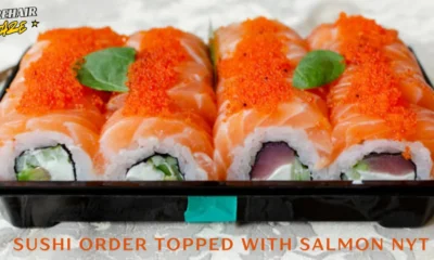 Sushi Order Topped With Salmon Nyt